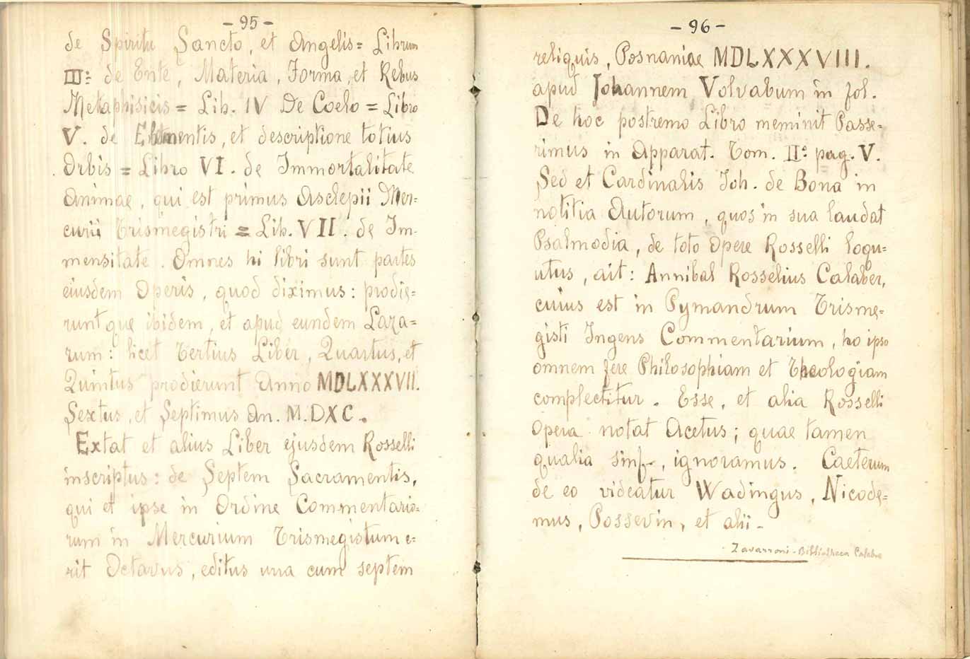 Quadernetto Manoscritto - Archivio Rosselli